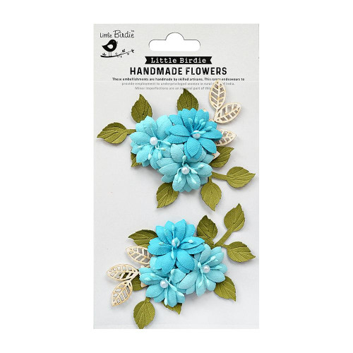 3 Pack Little Birdie Gianna Paper Flowers 2/Pkg-Song Of The Sea GIANNA-82804 - 8903236650679