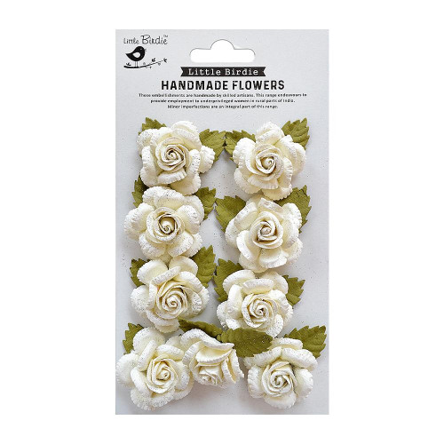 3 Pack Little Birdie Karin Paper Flowers 8/Pkg-Shabby Chic KARIN-82776 - 8903236650396