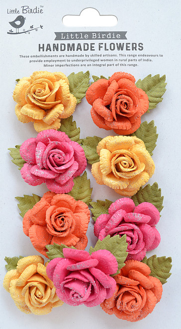 3 Pack Little Birdie Karin Paper Flowers 8/Pkg-Boho Vibes KARIN-82772 - 8903236650358