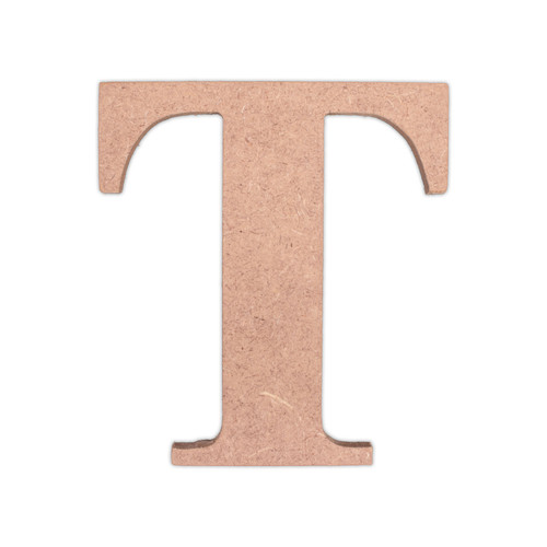 6 Pack - Little Birdie MDF Alphabets Upper Case 4" 1/Pkg-T - CR88167