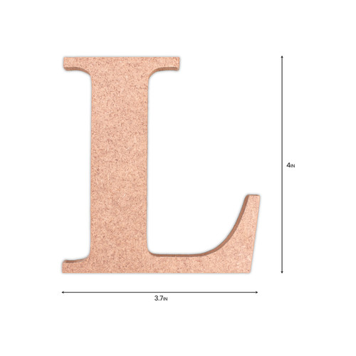 6 Pack - Little Birdie MDF Alphabets Upper Case 4" 1/Pkg-L - CR88159 6 Pack - Little Birdie MDF Alphabets Upper Case 4" 1/Pkg-L - CR88159