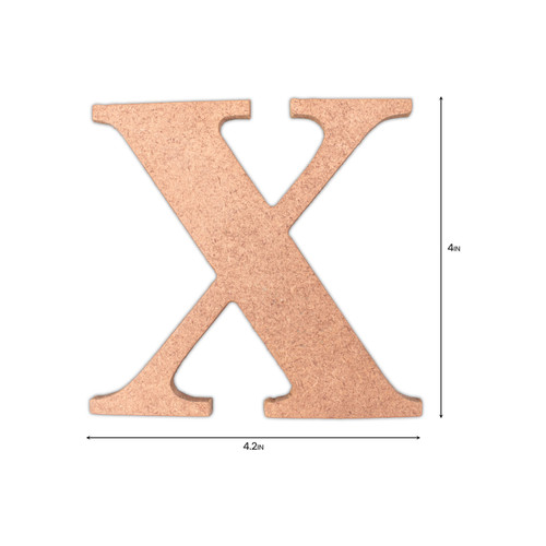 6 Pack - Little Birdie MDF Alphabets Upper Case 4" 1/Pkg-X - CR88171 6 Pack - Little Birdie MDF Alphabets Upper Case 4" 1/Pkg-X - CR88171