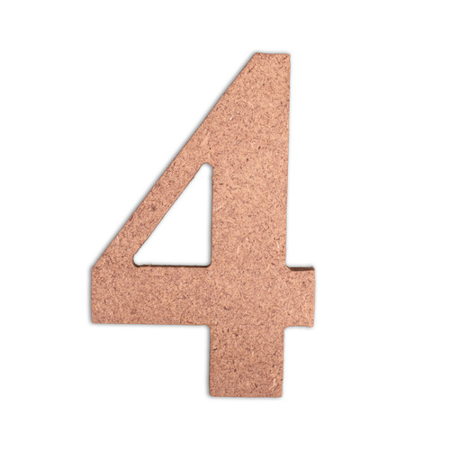 6 Pack - Little Birdie MDF Number 4" 1/Pkg-4 - CR88142