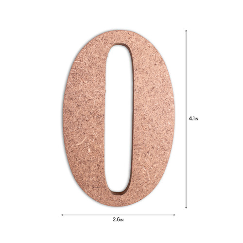 6 Pack - Little Birdie MDF Number 4" 1/Pkg-0 - CR88138 6 Pack - Little Birdie MDF Number 4" 1/Pkg-0 - CR88138