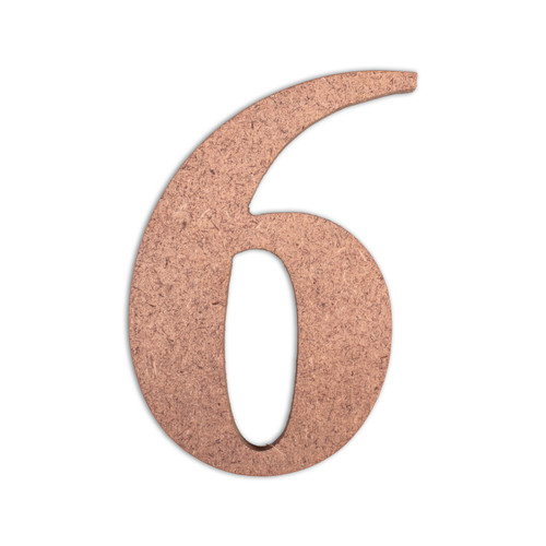 6 Pack - Little Birdie MDF Number 4" 1/Pkg-6 - CR88144