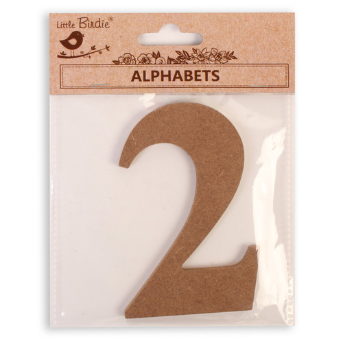 6 Pack - Little Birdie MDF Number 4" 1/Pkg-2 - CR88140 - 8903236705928