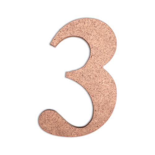 6 Pack - Little Birdie MDF Number 4" 1/Pkg-3 - CR88141
