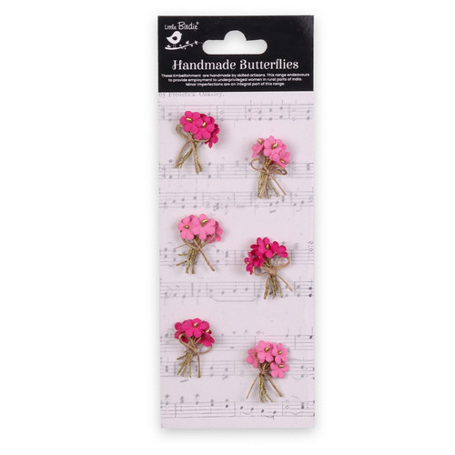 6 Pack - Little Birdie Paper Bouquet 6/Pkg-Precious Pink - CR94267 - 8903236767209 6 Pack - Little Birdie Paper Bouquet 6/Pkg-Precious Pink - CR94267 - 8903236767209