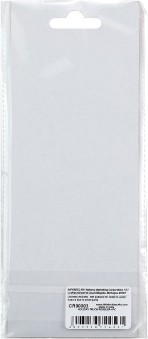 6 Pack - Little Birdie Holiday Embellishments 4/Pkg-Truck Rossler - CR90003