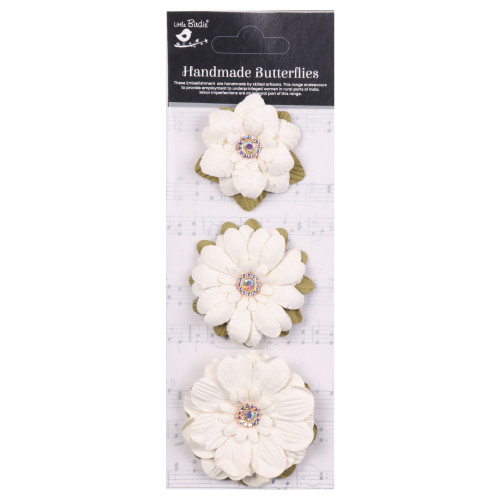 6 Pack - Little Birdie Jeremy Paper Flowers 3/Pkg-Ivory Pearl - CR94217 - 8903236766707 6 Pack - Little Birdie Jeremy Paper Flowers 3/Pkg-Ivory Pearl - CR94217 - 8903236766707
