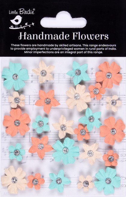 6 Pack - Little Birdie Karolina Paper Flowers 25/Pkg-Sun & Rain - CR92392 - 8903236748451