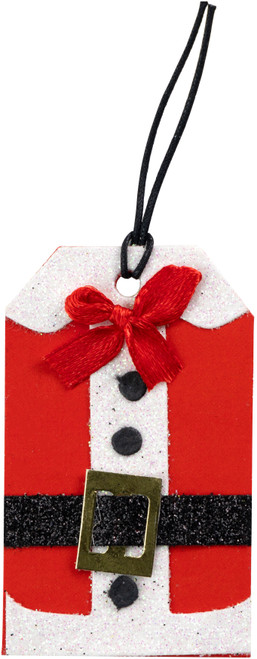 6 Pack - Little Birdie Christmas Gift Tag 10/Pkg-Santa Jacket - CR83341