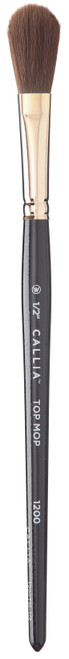 Willow Wolfe Callia Artist Top Mop Brush-1/2" - 1200TM12 - 628215000488 Willow Wolfe Callia Artist Top Mop Brush-1/2" - 1200TM12 - 628215000488