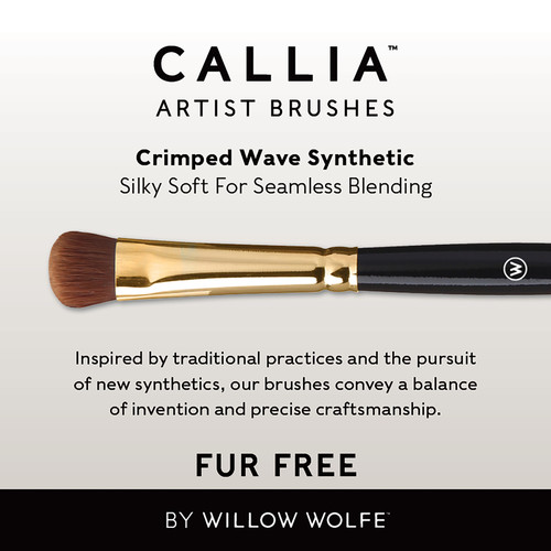 Willow Wolfe Callia Artist Top Mop Brush-3/4" - 1200TM34 Willow Wolfe Callia Artist Top Mop Brush-3/4" - 1200TM34