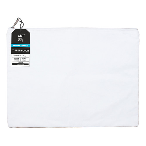 6 Pack - Little Birdie Customizable Canvas Zipper Pouch 1/Pkg-15.5"X11.5" - CR91081 - 8903236735345