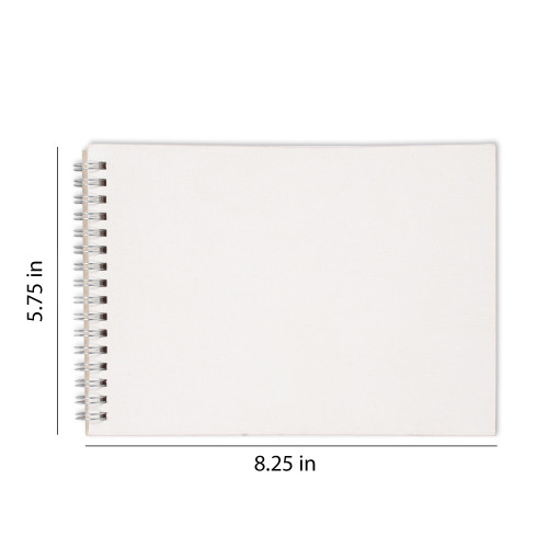 Little Birdie Wire Bound Canvas A5 Pad 230gsm-15 Sheets - CR91109 Little Birdie Wire Bound Canvas A5 Pad 230gsm-15 Sheets - CR91109