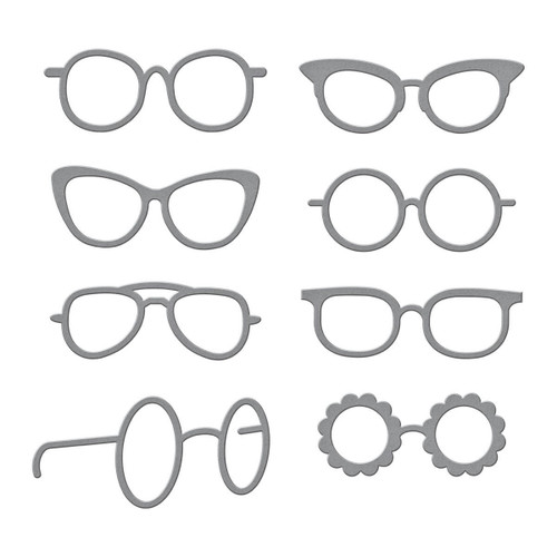 Spellbinders Etched Dies From The Monster Birthday Collectio-Smart Glasses - S2379
