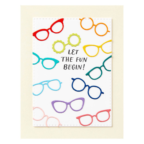 Spellbinders Clear Stamp Set From The Monster Birthday Colle-Monster Birthday Sentiments - STP221