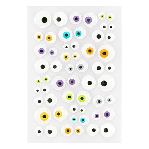 Spellbinders Enamel Stickers From The Monster Birthday Colle-Monster Eyes - SCS322
