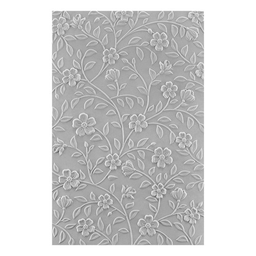 Spellbinders 3D Embossing Folder From The Garden Collection-Flowers & Foliage - E3D074