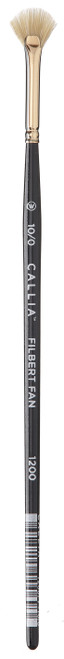 Willow Wolfe Callia Artist Filbert Fan Brush-10/0 - 1200FF10 - 628215000693