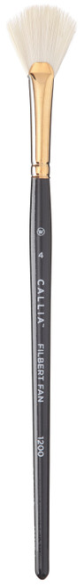 Willow Wolfe Callia Artist Filbert Fan Brush-4 - 1200FF4 - 628215000709