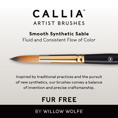 Willow Wolfe Callia Artist Round Brush-6 1200R6