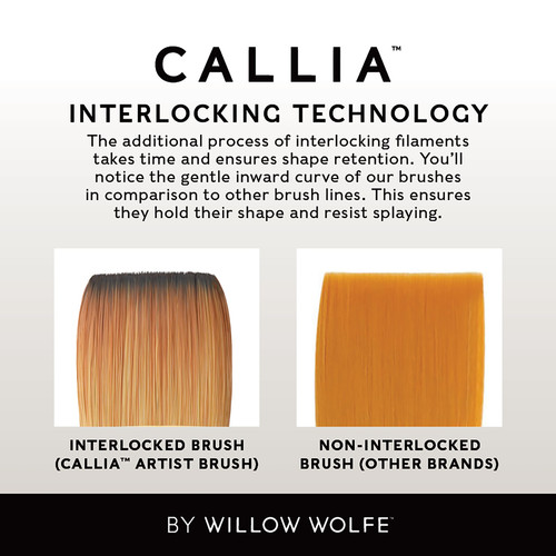 Willow Wolfe Callia Artist Flat Shader Brush-2 - 1200FS2