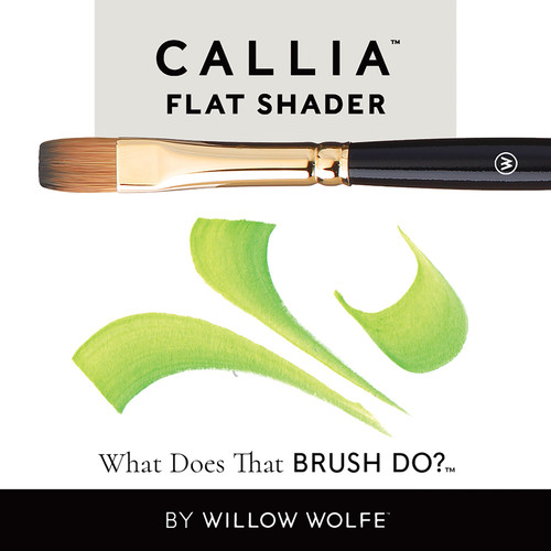 Willow Wolfe Callia Artist Flat Shader Brush-4 - 1200FS4