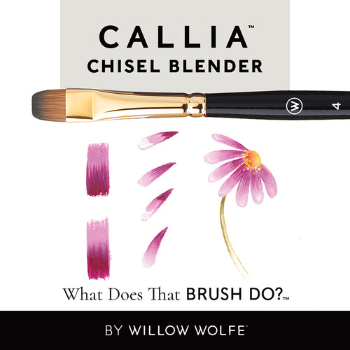 Willow Wolfe Callia Artist Chisel Blender Brush-6 - 1200CB6 Willow Wolfe Callia Artist Chisel Blender Brush-6 - 1200CB6