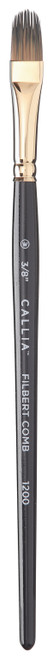 Willow Wolfe Callia Artist Filbert Comb Brush-3/8" - 1200FC38 - 628215000471