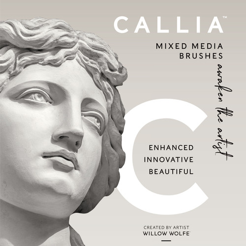 Willow Wolfe Callia Artist Round Brush-12 - 1200R12