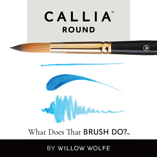 Willow Wolfe Callia Artist Round Brush-16 - 1200R16 Willow Wolfe Callia Artist Round Brush-16 - 1200R16