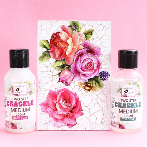 Little Birdie Two Step Crackle Medium 100ml-Top and Base Coat - CR73512
