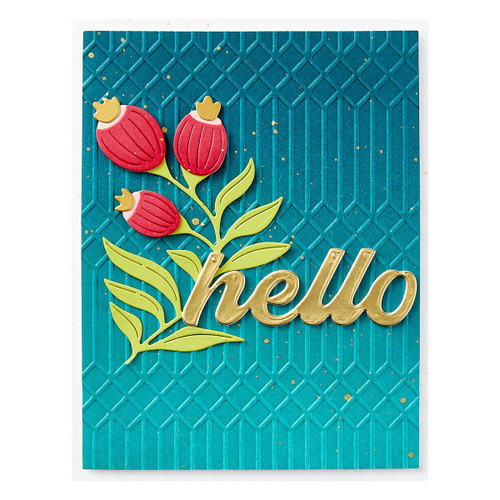 Spellbinders Etched Dies From The Fresh Picked Collection-Fresh Picked Sentiments S41329