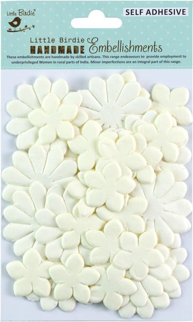 Little Birdie Nora Paper Flowers 36/Pkg-Shabby Chic - NORA1-83782 - 8903236660753