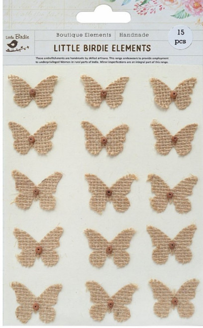 Little Birdie Flutter Sticker Embellishment 15/Pkg-Flutter - CR72177 - 8903236541663
