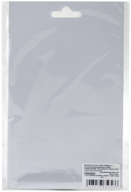 Little Birdie 3D Embellishment 7/Pkg-Happy Bride - CR83663 Little Birdie 3D Embellishment 7/Pkg-Happy Bride - CR83663