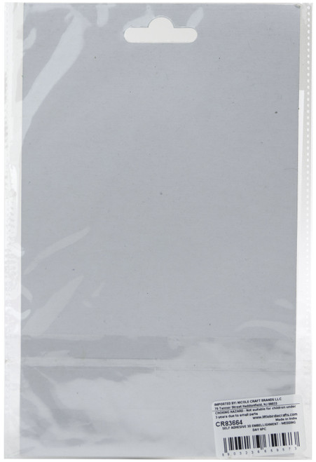 Little Birdie 3D Embellishment 6/Pkg-Wedding Day - CR83664 Little Birdie 3D Embellishment 6/Pkg-Wedding Day - CR83664