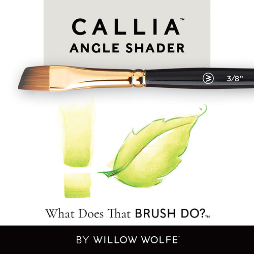 Willow Wolfe Callia Artist Angle Shader Brush-3/4" - 1200AS34 Willow Wolfe Callia Artist Angle Shader Brush-3/4" - 1200AS34