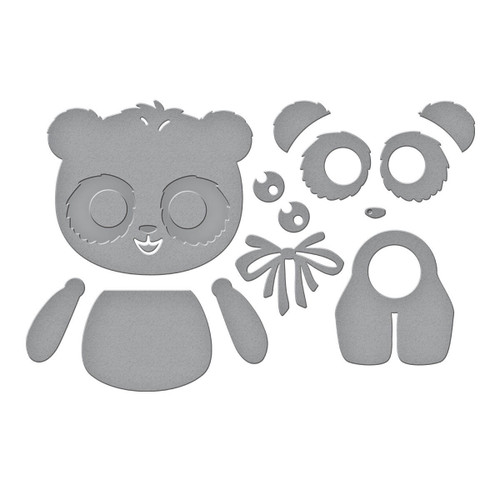 Spellbinders Etched Dies From The Monster Birthday Collectio-Dancin' Birthday Panda - S2378