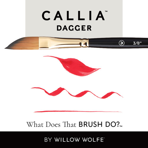 Willow Wolfe Callia Artist Dagger Brush-1/8" - 1200DG18
