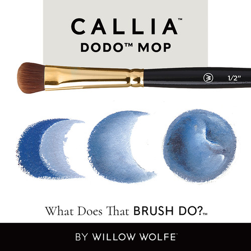 Willow Wolfe Callia Artist Dodo Mop Brush-1/4" 1200DM14