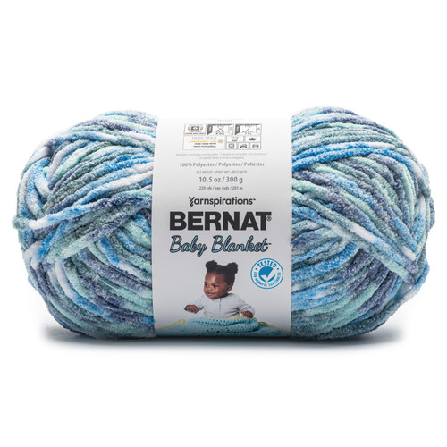 Bernat Baby Blanket Big Ball Yarn-Ocean Waves 161104-04932 - 057355539068