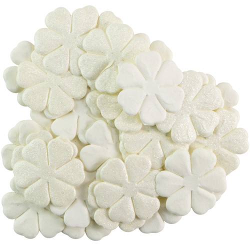Little Birdie Ella Paper Flowers 35/Pkg-Shabby Chic - ELLA-83766