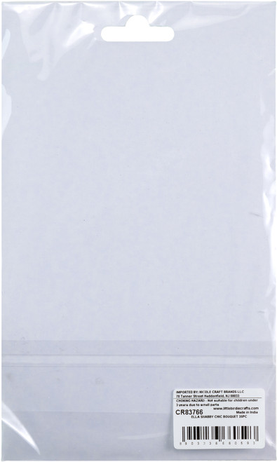 Little Birdie Ella Paper Flowers 35/Pkg-Shabby Chic - ELLA-83766