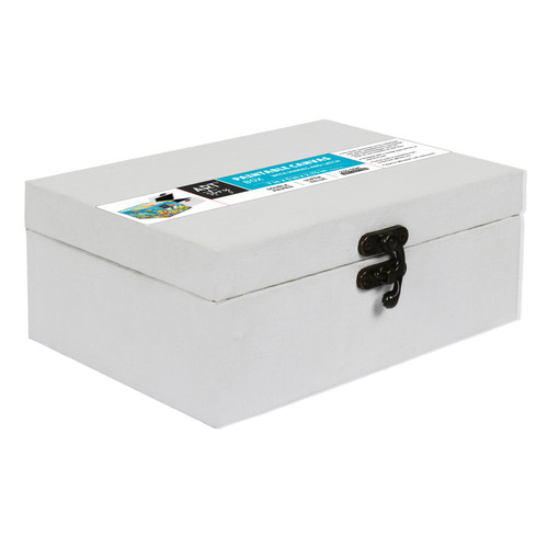 Little Birdie Customizable Canvas & MDF Box With Latch 1/Pkg-7"X5"X2.75" - CR91088 - 8903236735413