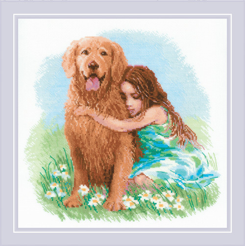 RIOLIS Counted Cross Stitch Kit 11.75"X11.75"-True Friend (14 Count) R2158 - 4779046187322