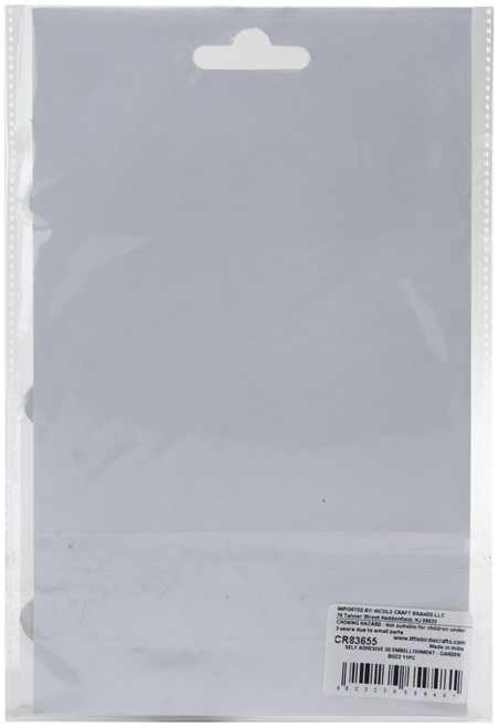 Little Birdie 3D Embellishment 11/Pkg-Garden Buzz - CR83655 Little Birdie 3D Embellishment 11/Pkg-Garden Buzz - CR83655