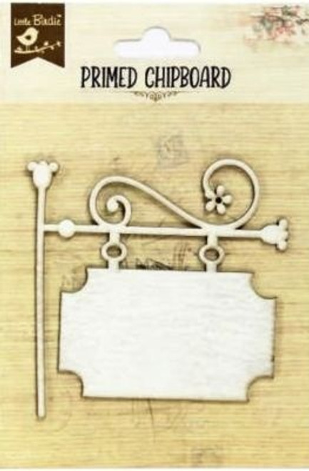 Little Birdie Laser Cut Primed Chipboard 1/Pkg-Journaling Panel 1PCBD299-21316 - 8903236153996